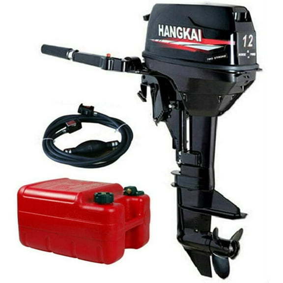 Outboard Motor 2 Stroke Outboard Motor Fishing Boat Engine Water Cooling CDI System Outboard Motor Inflatable Rubber Boat Engine Water Cooling CDI Motor Fishing Boat Engine CDI Water Cooling 169CC