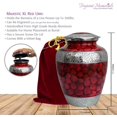 thumbnail image 5 of Trupoint Memorials Majestic Extra Large Red Adult Urns For Cremation Ashes In Home, For up to 300 lb Person with Velvet Bag, 5 of 5