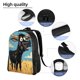 thumbnail image 5 of Fotbe Whimsical Cartoon Cow Mochila de Viaje para Laptop, Mochila Ejecutiva Delgada y Resistente 15.6", 5 of 8