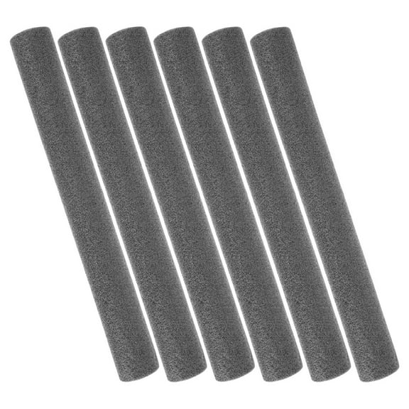 KALLORY Trampoline Foam Pole Sleeves Black Pe Foam Safety Protection for Enclosure Tubes 6Pcs