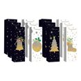 thumbnail image 3 of Christmas Wine Gift Bags (Glitter Icon) (Asstd) - Set of 12, 3 of 4