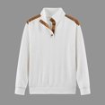 thumbnail image 6 of Sweatshirts for Men 2026 Fall Winter Long Sleeve Jacquard Casual Stand Collar Sweatshirt Mens Pullover Top, 6 of 6