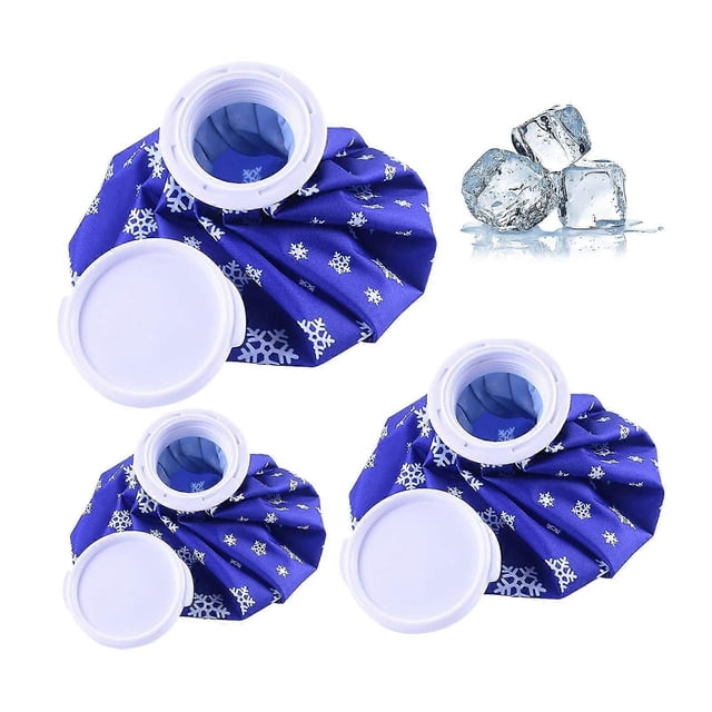 Ice Bag,3pcs Reusable Ice Cold Pack First Aid Ice Packs Hot Cold Ice Bags First Aid Therapy Packs Refillable Flexible