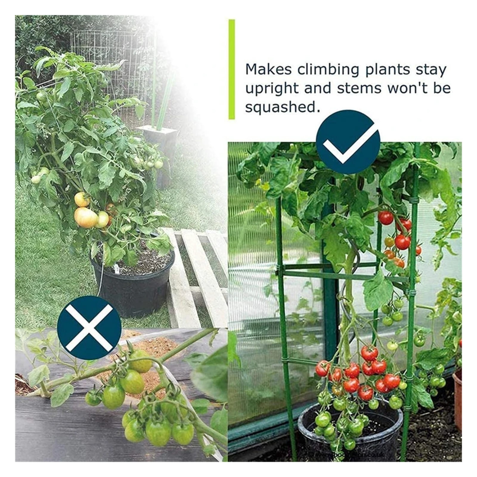 1 Pack Tomato Cage 3.9 Feet, Plant Support Cage Assembled Tomato Garden Cages Stakes Vegetable Support Trellis