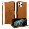 thumbnail image 1 of Funda Cartera GANGXUN con Diseño de Perrito en Relieve para iPhone 11 Pro , Protección 360° con Ranuras y Correa Desmontable, 1 of 6