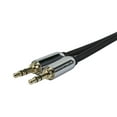 thumbnail image 4 of Monoprice Audio Cable - 0.5 Feet - Black | 3.5mm Female Plug to Two 3.5mm Male Jacks for Mobile, Gold Plated, 4 of 4
