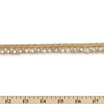 thumbnail image 2 of Rhinestone Trim 1 cm. Opulent Diamonds On Metallic Braided Corded Polyester For Sewing & Upholstery - Champagne (5 Yards), 2 of 3
