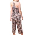 thumbnail image 2 of Doublju Women's Sleeveless Racerback Capri Pajama 2 Pcs Set (Plus Size Available), 2 of 2