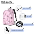thumbnail image 4 of Yiaed Rabbit Face Print Backpack, Premium Laptop Backpack, Travel Backpack for Women, Lightweight Backpacks, Comfortable Back Pack-Small, 4 of 5