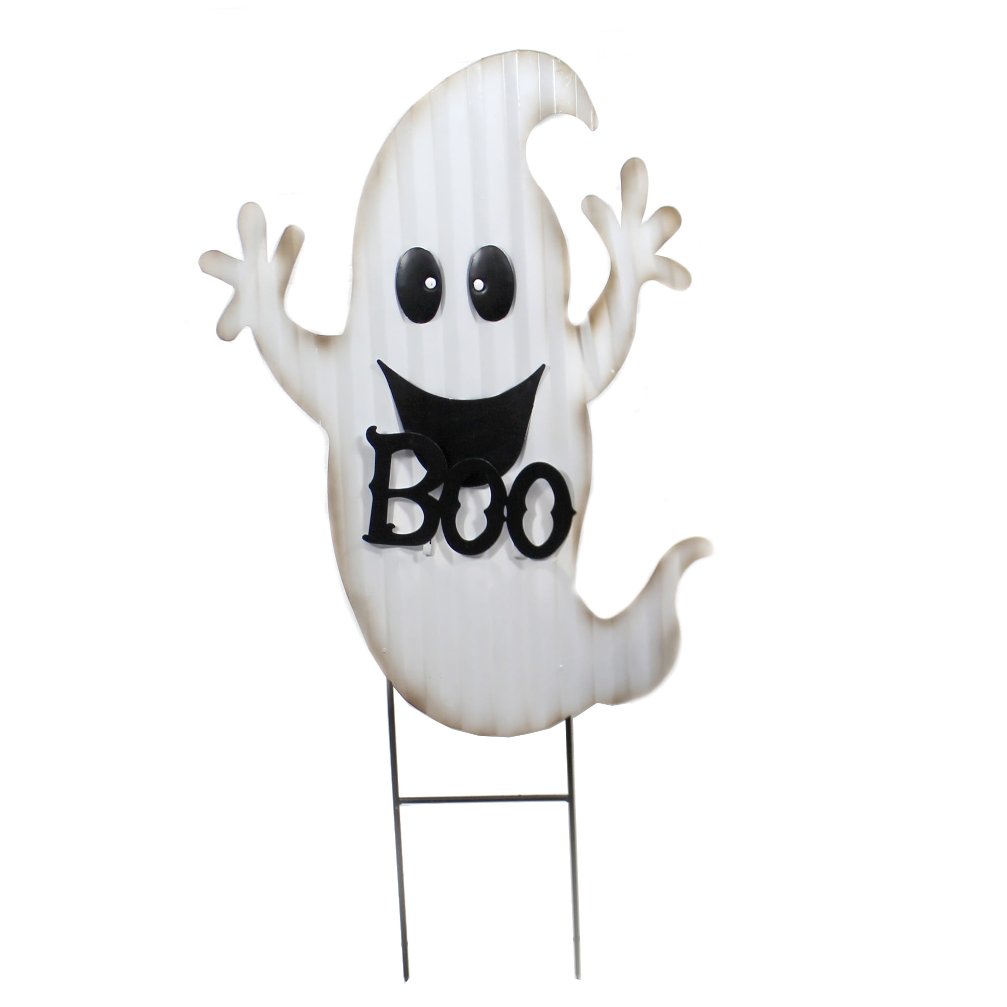 Ghost Yard Stake
 Home & Garden White Boo Ghost Stake Metal Halloween Fall Thanksgiving
