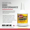 thumbnail image 6 of Red Line 50104 75W85 GL-5 Full Synthetic Gear Oil for Hypoid Limited Slip Differentials - 1 Quart (12 Pack), 6 of 9