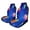 Color-2, variant on Colorful Peace Symbol with Butterflies-1 Set of 2 Car Seat Covers Seat for Carseats Front Seat Auto Car Interior Accessories Universal 2 Piece