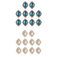 thumbnail image 1 of GUOOL 20x Round Crystal Rhinestone Diamante Flatback Buttons Embellishment Wedding DIY Lake Blue Beige, 1 of 9