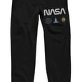thumbnail image 2 of NASA Space Shuttle Logo Men's Black Jogger Pants-XL, 2 of 3