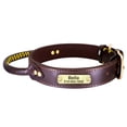 thumbnail image 2 of Didog Personalized Leather Dog Collar with Handle Durable Engraved Collars Adjustable, 2 of 8