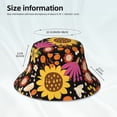 thumbnail image 5 of Balery Sunflowers Mushrooms Sun Hats for Men Women Bucket Hat UPF 50+ Buckey Hat Boonie Hat Foldable UV Protection Hiking Beach Fishing Summer, 5 of 9