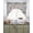 Gray Green Light Pink, variant on Blue Pink Spring Floral Swag Kitchen Curtains Sets for Windows 24 Inch Length, Vintage Summer Botanical Short Window Curtain Panels Swags Valances and Tiers 3 Piece Set for Cafe/Dining Room
