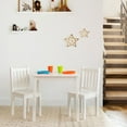 thumbnail image 2 of Ens. table et chaises en bois, blanc, 3 pcs, 2 of 9