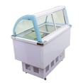 thumbnail image 2 of INTBUYING Commercial 12 Pan Hard Ice Cream Showcase Gelato Dipping Cabinet Freezer Display Case 220V, 2 of 9