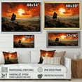 thumbnail image 4 of Designart "Into The Cowboy Riding wall art I" Cowboys Floater Framed Wall Art Print, 4 of 7