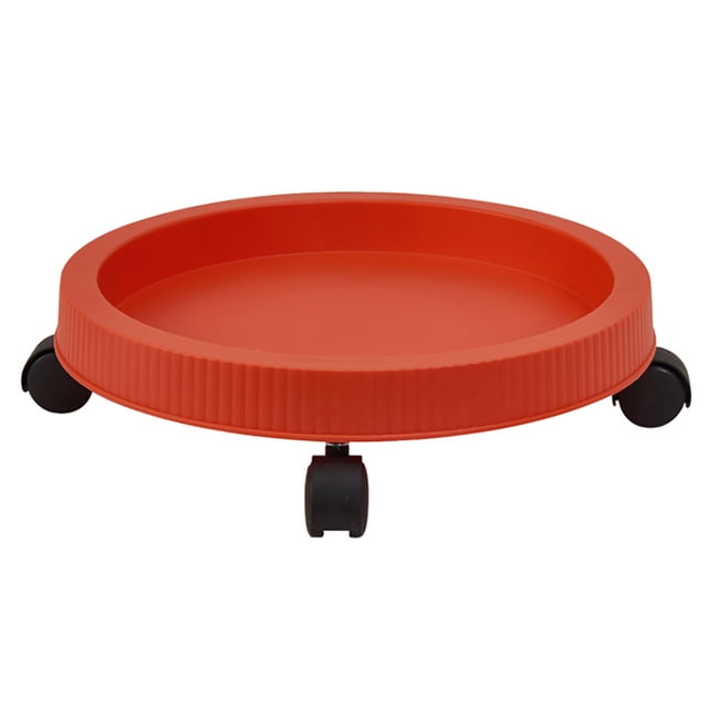 Plant Pallet Flower Pot Mover Caddy Durable Round High Quality Both For Indoor Outdoor Use Home Decor With Wheels Rack