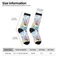 thumbnail image 2 of Hirioo Cactus Pattern Adult Middle Tube Socks Breathable Sock Non-Pilling,Contrasting Color Design, 2 of 6