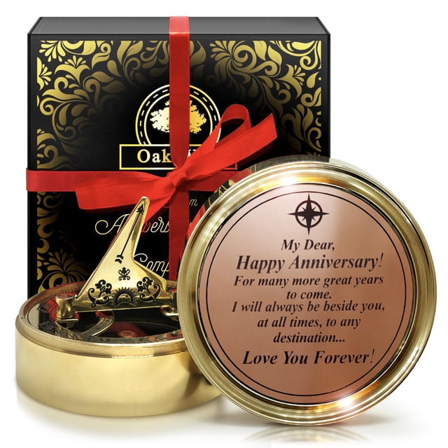 Sundial Compass, regalo de aniversario de OakiWay para él o ella