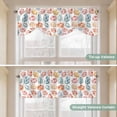 thumbnail image 5 of Tie Up Valance Curtain for Kitchen, Colorful Easter Eggs Rod Pocket Short Curtains Adjustable Tie-Up Shade Valances, Spring Blue Yellow Orange Egg Window Treatment for Bathroom Living Room Bedroom, 5 of 9