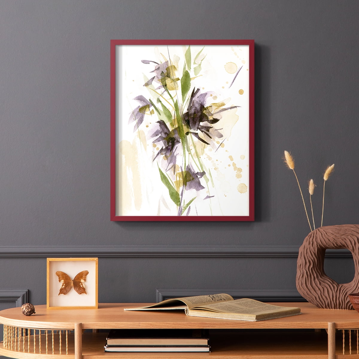 After Rain II Framed Print in Red Solid Wood 8 x 10 Framed Print
