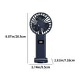 thumbnail image 3 of MERILER Digital Display Folding Fan USB 5-speed Rechargeable Small Fan Portable Handheld Fan (1x Portable Fan), 3 of 7
