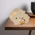 thumbnail image 6 of FITYLE Hamster Wood House Hideout Cage Accessories Small Animals DIY Cage Habitat Decoration Gerbils Dwarf Hamsters Toys Running Toy Rabbit Shape, 6 of 10