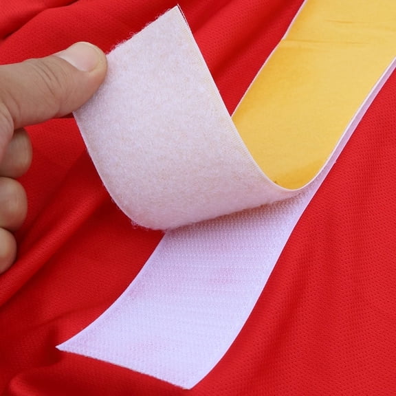 50mm Wide White Adhesive Velcro Strip - No Residue Removable for Crafts & Car Deco