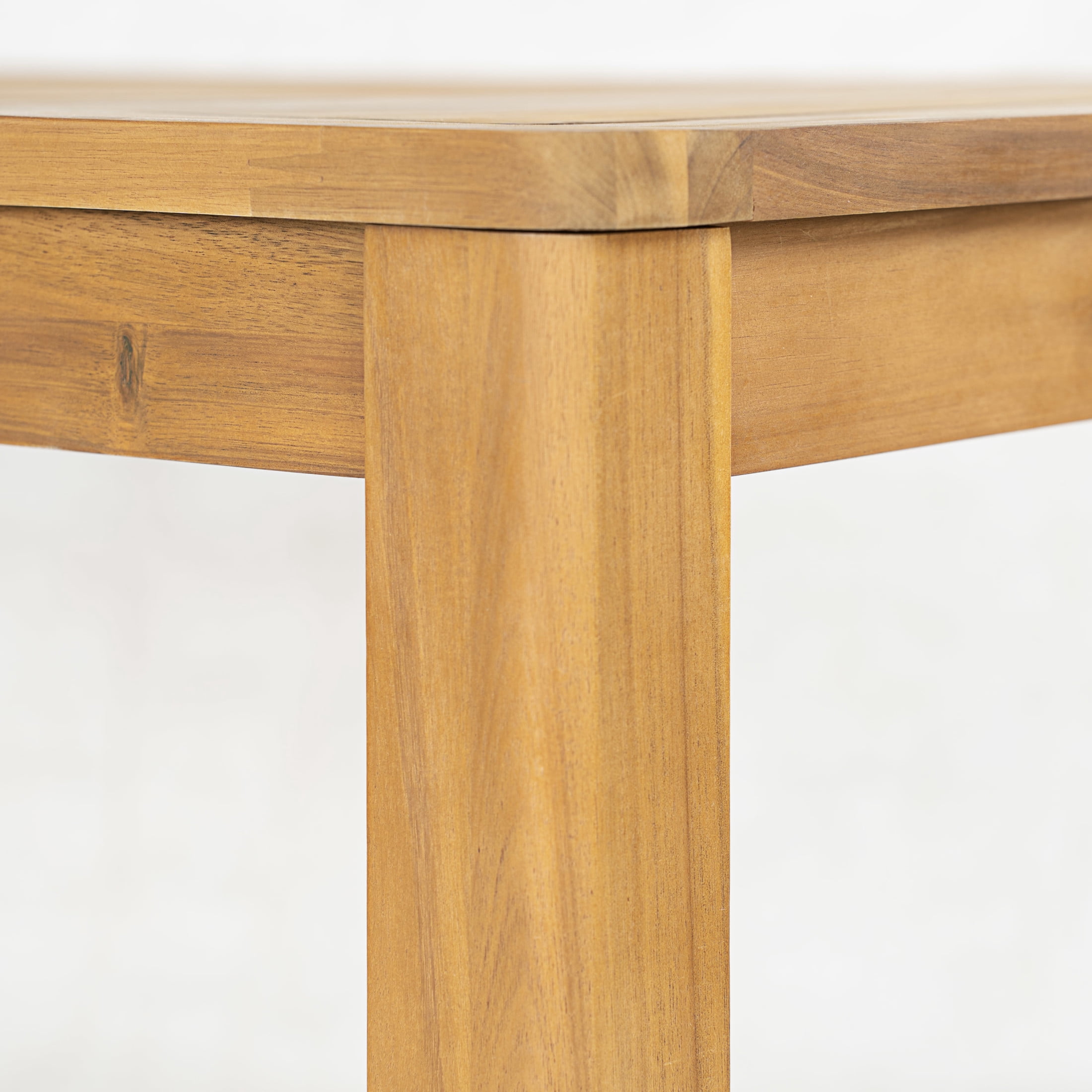 Christopher Knight Home 69" Outdoor Acacia Wood Rectangular Dining Table with Umbrella Hole, Teak