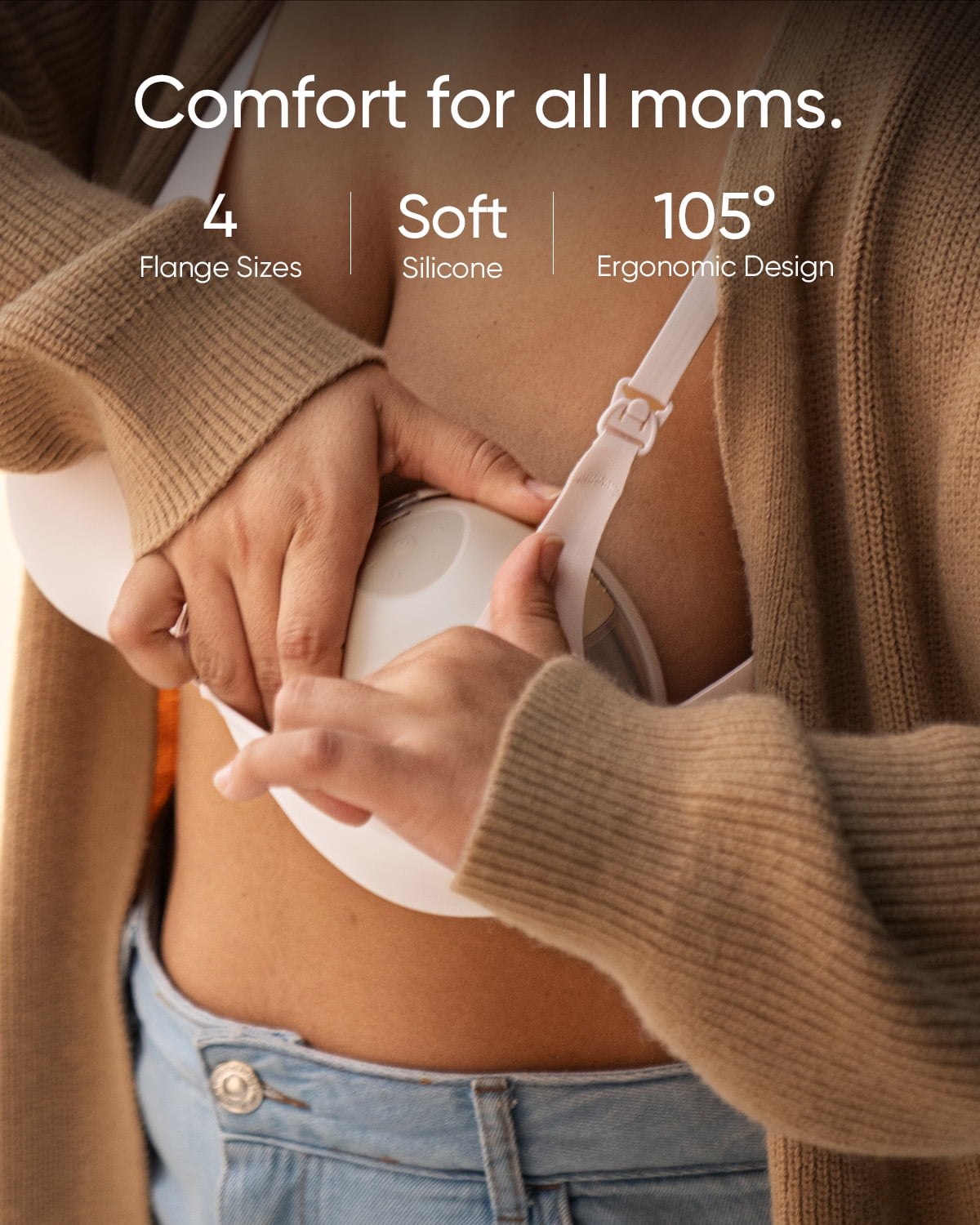 eufy Heated Wearable Breast Pump S1, Electric Hands-Free Breast Pump with Industry-Leading HeatFlow™ Tech