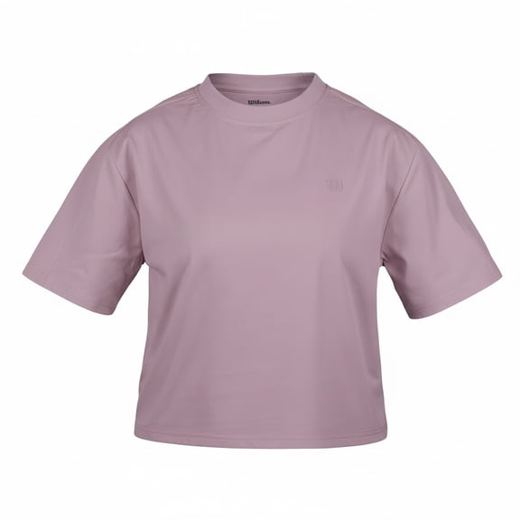 Crop Top Deportivo Wilson para Mujer Boxy Color Lila Talla M