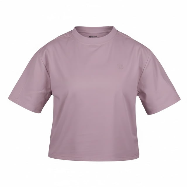 Crop Top Deportivo Wilson para Mujer Boxy Color Lila Talla G