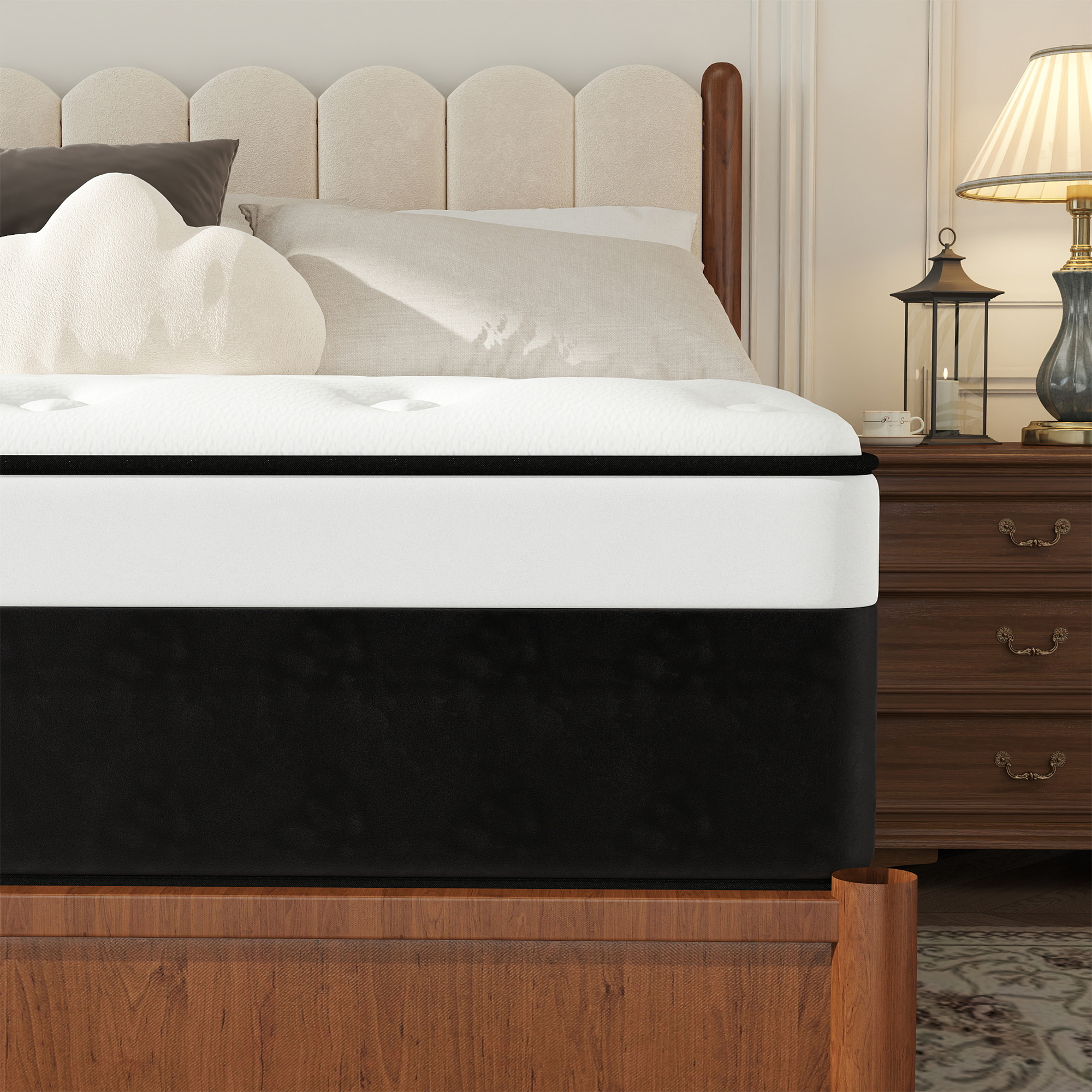 Full Mattress, 14 inch Hybrid Mattress in a Box,Medium Firm