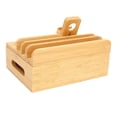 thumbnail image 4 of Bamboo Charging Station, Multifunctional Bamboo Multi Device Charging Station 5 Port Magnetic Design  For Phones, 4 of 8