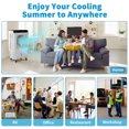 thumbnail image 7 of Swamp Cooler, 2353CFM Portable Evaporative Cooler With 7.9 Gal Large Water Tank, 3 in 1Portable Air Conditioners Fan With Scroll Casters, 4 Ice Packs, Manual control, 7 of 7