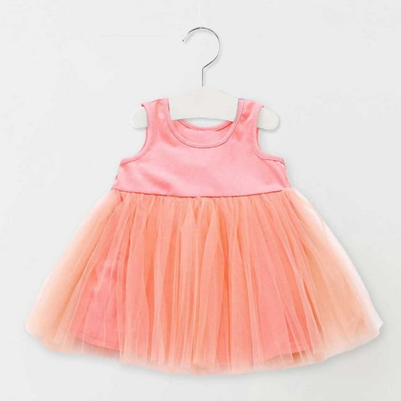 Dress for Girls Summer Birthday Dress for Girls Toddler Girls Tulle Dress 12-18 Months
