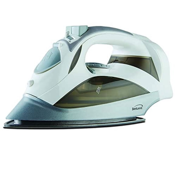 Plancha de vapor Brentwood MPI-59W con cable retráctil, color blanco