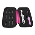 thumbnail image 1 of 9 en 1 USB Rechargeable LED Allument Crochets de Tissage Sertis avec Boîtier Rose, 1 of 12