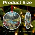 thumbnail image 2 of Skull Camping Crystal Glass Ornament Vintage Halloween Skull Round Christmas Ornament Holiday Decor And Xmas Gifts Ideas, 2 of 8