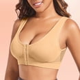thumbnail image 2 of Daolelai Women's Front Button Sports Bra Underwear Hollow Gathered Beautiful Back Underwear, 2 of 9