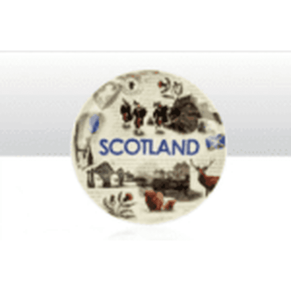 Elgate 5.9 Inch Scotland Collage Ceramic Glass Decorative Plate