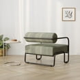 thumbnail image 3 of Yesurprise Modern Accent Sofa Chair, Upholstered Comfy Reading Chair with Backrest and Iron Frame, Living Room Chair, Single Sofa Chair for Apartment Balcony, 3 of 8