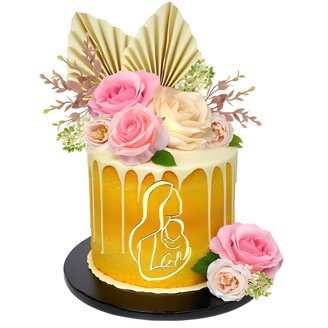 Red Rose Cake Topper Set - Queen Birthday Decor With Crown, Butterflies, Palm Leaves
