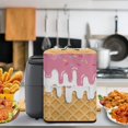 thumbnail image 4 of ZUXONGSY Waffle Cream Air Fryer Cover Dust Cover Universal Coffee Maker Hood with Front Pocket Large Kirchen Applicance Protective Dust Cover Easy to Clean for Home Decoration, 4 of 7