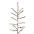 thumbnail image 2 of Vickerman 7.5' x 65" x Flocked Pistol Pine Artificial Pre-lit Christmas Tree, Warm White 3mm LED Lights., 2 of 5