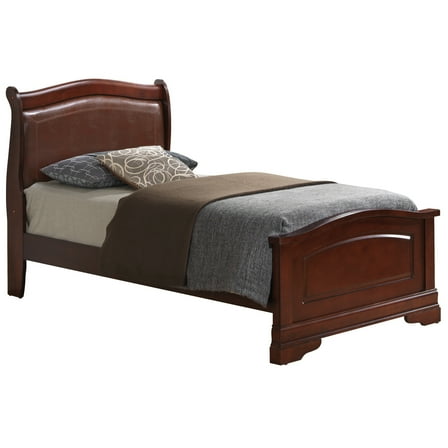 Homestock Asian Aesthetics Twin Bed , Cherry